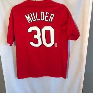 Cardinals Mulder 30 mens L t-shirt